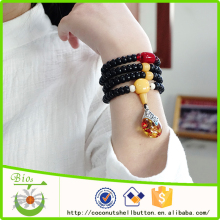 108pcs amber pendant beaded buddha japa mala beads