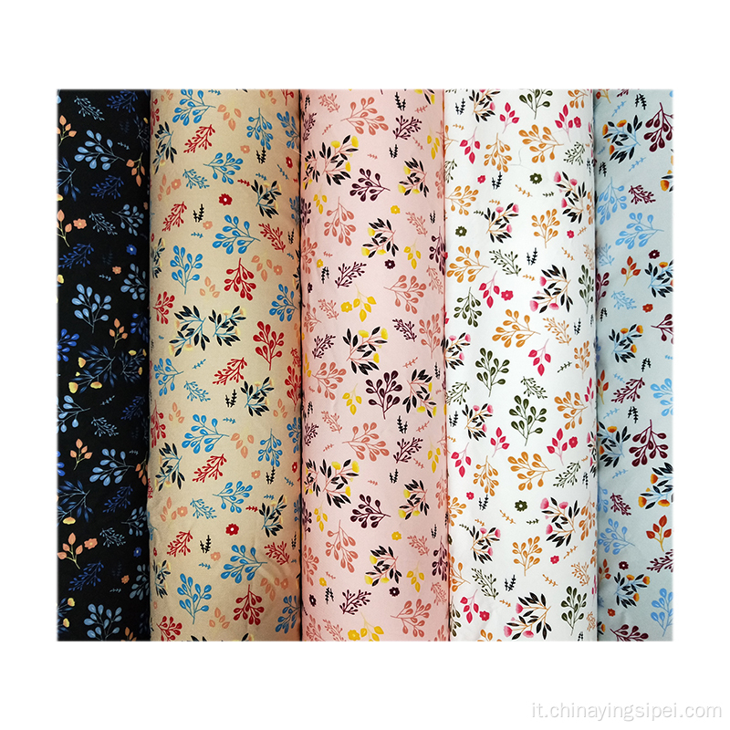 Vendita di piccoli fiori stampa medio peso 100% in tessuto di Natale in twill