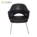 Elegantní pravá kůže Saarinen Executive Dining Chair