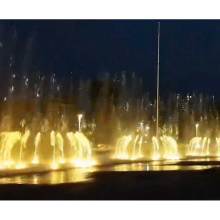 Dancing musical dry fountain