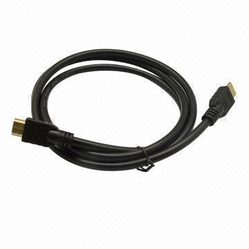 HDMI Cable with Gold-plated Connector, Suitable for HDMI Monitors, A/V Receivers and HDTV