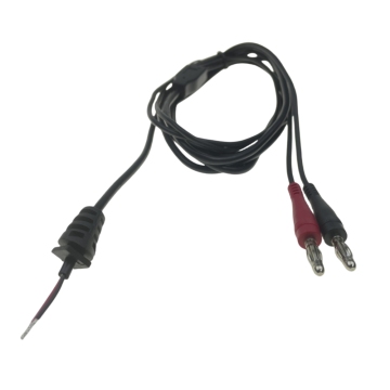 Banana plug connectorx2 to stripped tinned cable assembly