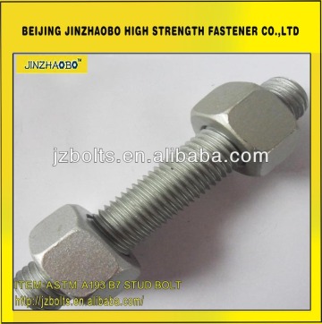 Stud bolt with nut A193 B7 with 2H nut