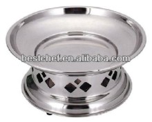 stainless steel Round warmer platter with stand