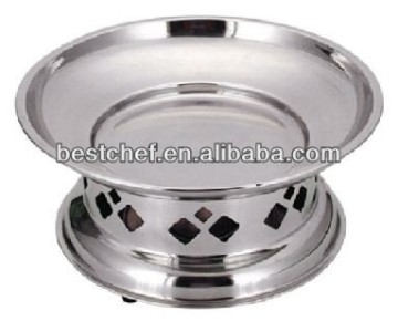 stainless steel Round warmer platter with stand