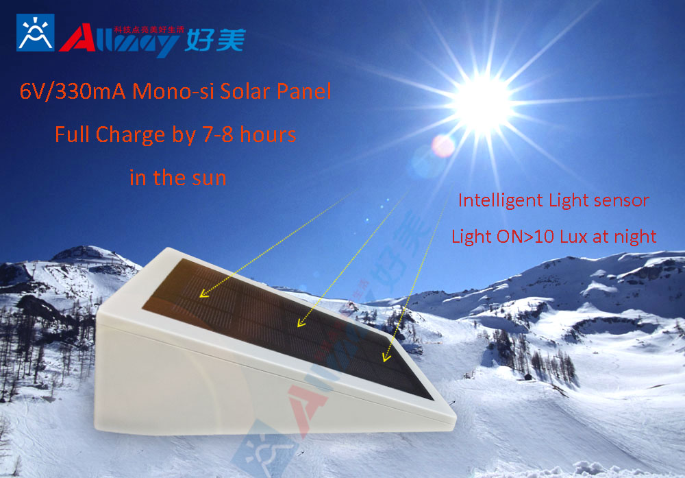 solar motion sensor light