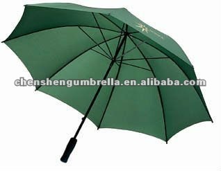 green promotional golf umbrella