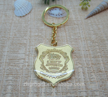 Hot Selling Key Chain Golden Metal Keyring Luxury keyring