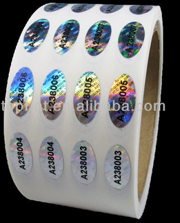 Authentic Custom holographic hologram sticker/picture hologram seal sticker