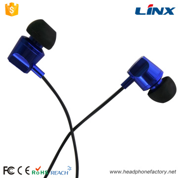 Cheap promotion stereo wired in ear metal earphone