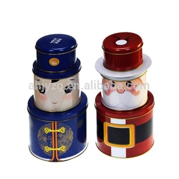 Santa Claus promotion gift storaging tin