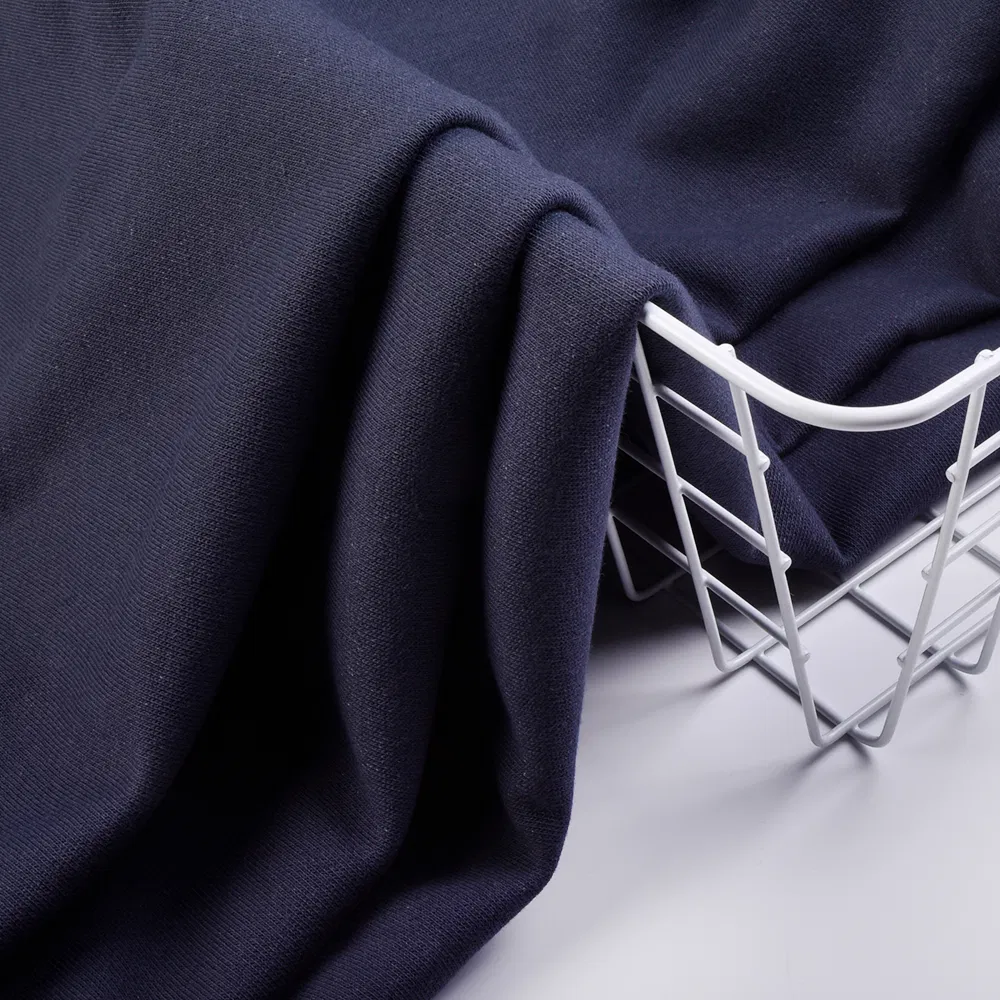 ขายส่งผ้าขนแกะเทอร์รี่ CVC เพื่อการผลิตเสื้อกันหนาวหมวกที่สะดวกสบาย