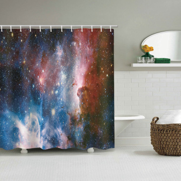 Galaxy Waterproof Shower Curtain Starry Sky Dreamy Bathroom Decor