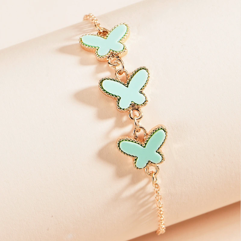 Fashion Jewelry New Multicolor Butterfly Bracelet Is Still Adjustable Bracelet