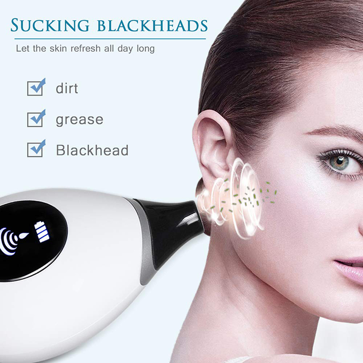 electric skin ice cool skin massager tool pore vacuum blackhead cleaner face lifting blackhead removing home SPA