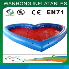 PVC material design heart-shaped inflatable pool/inflatable water pool