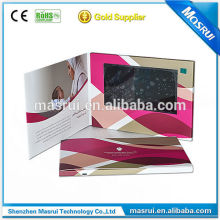 2015 4.3 inch LCD video invitation card for wedding