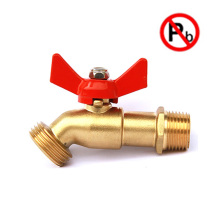 low lead brass hose bibb