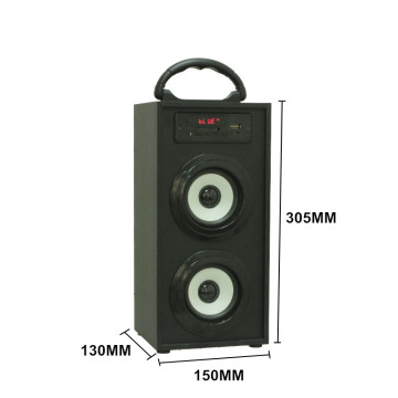 wooden portable wireless bluetooth speaker