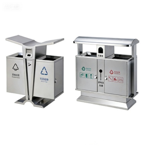 Custom Metal Trash Can for Outdoor Commercial Use