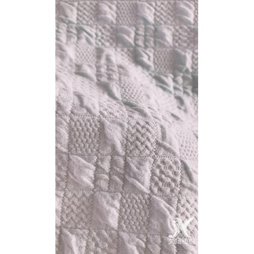 Dreidimensionaler Stretch-Jacquard-Strickstoff