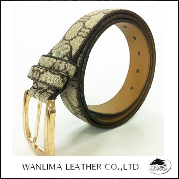 Embossed PU Lether Belt