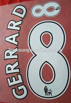 custom cheap world cup heat transfer numbers sport printing, heat transfer printing on sport numbers