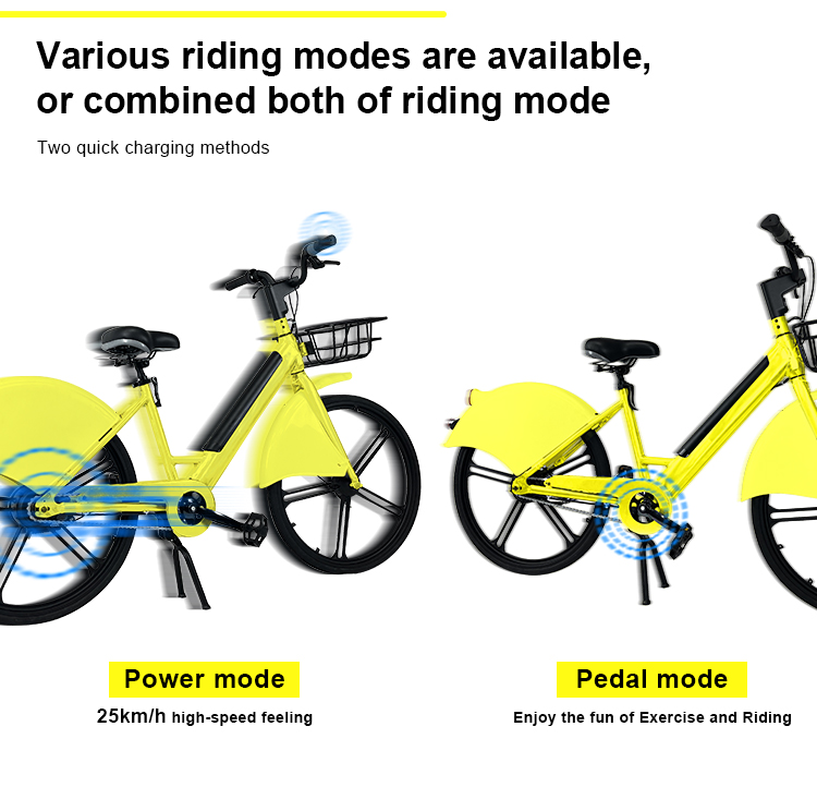 Bluetooths GPS ble blocco automatico Smart City Electric Bike Rental Ride System System Sistema Condividi Bicycle Condivisione di biciclette Ebike