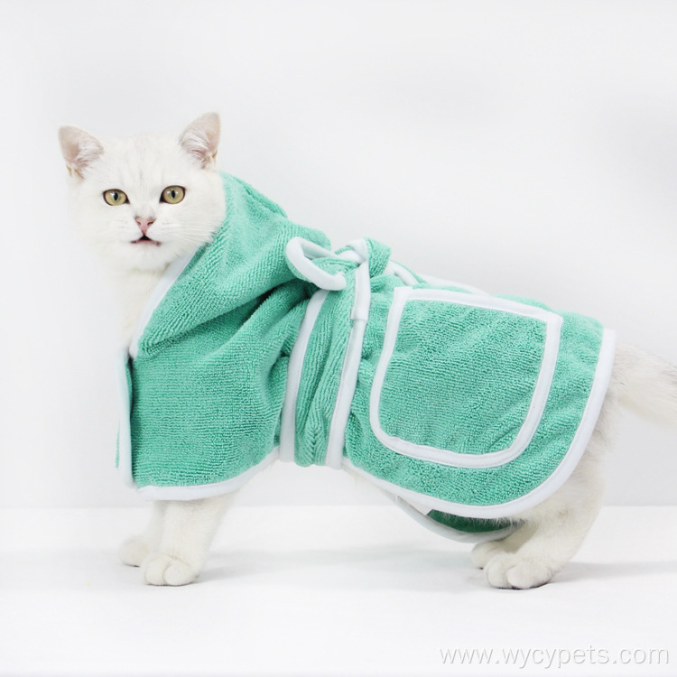 Pet Dog Bathrobe Microfiber Super Soft Towel