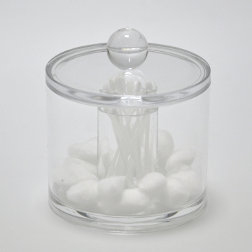 Plastic Cotton Swab and Cotton Ball Container Holder