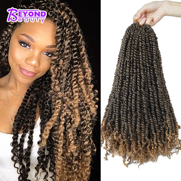 beauty supplies new Long Pre Twisted Passion Twist hair Synthetic spring Twists Crochet Hair extension Crotchet Braid Fluffy