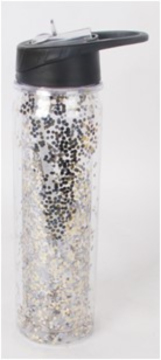 450mL Double Wall Water Bottle With Straw