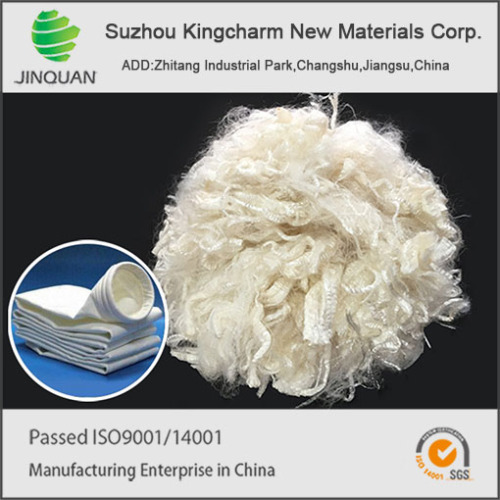 PPS fiber for filter bag materials