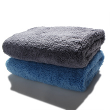 Microfibra premium gruesa toalla de secado de carro de coral