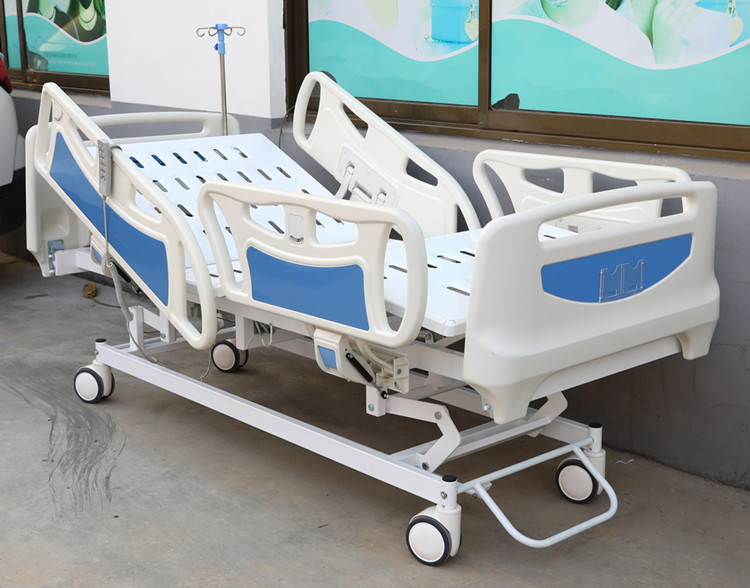 BT-AE007 ABS board 5-function Linak motor backup batteries manual cpr multi-function icu electric hospital bed for sale