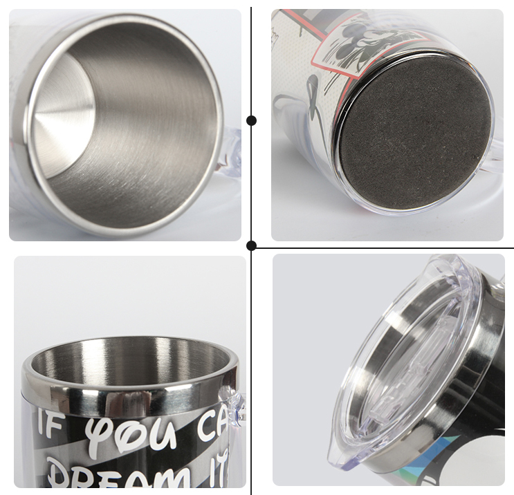 Stainless Steel Inner Plastic Outer Mug