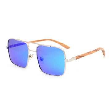 Metal Wooden Sunglasses For Men