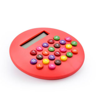 8 Digits Hamburger Calculator with Colorful Button