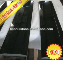 black granite grave monument slab