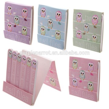 Owls Nail File Match Book