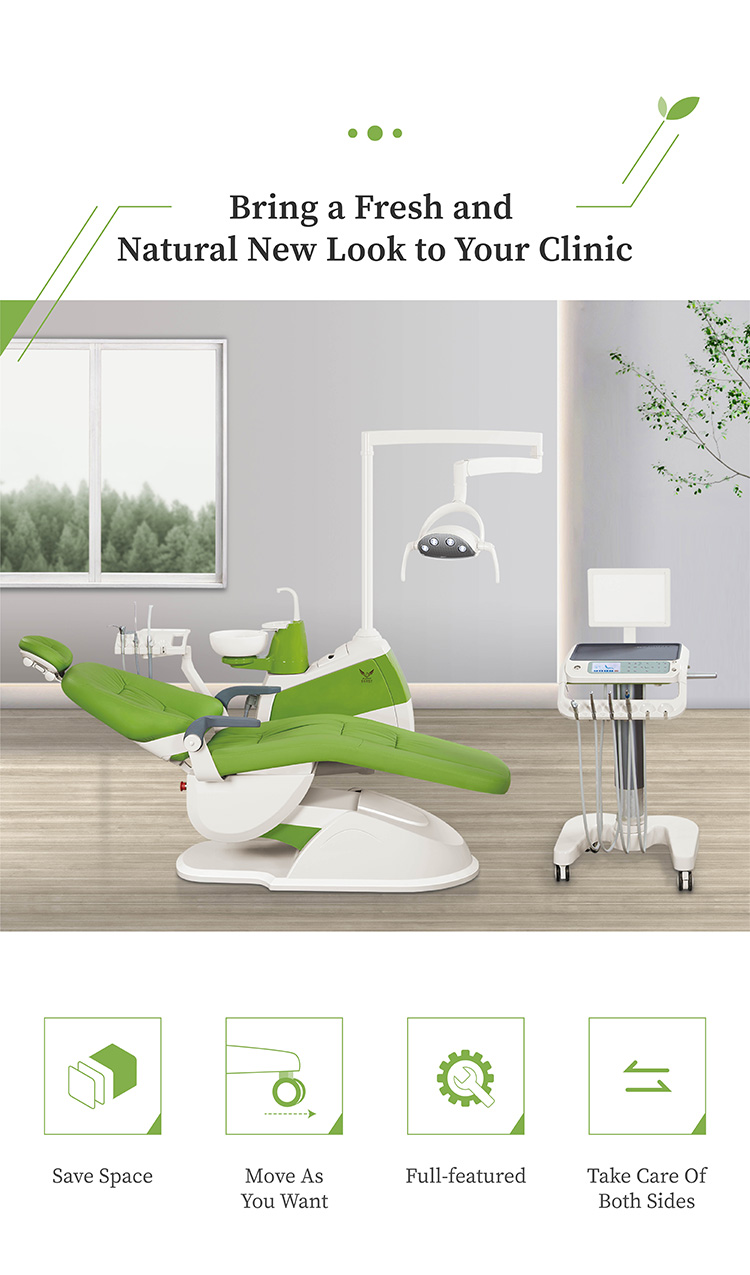 Foshan Dental Chair Unit Price with X-Ray Film Viewer