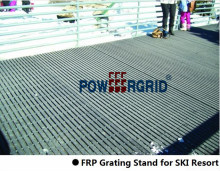 Fpr Pultruded Grating for Ski Resort Stand
