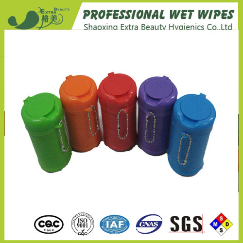 Mini Canister Baby Wet Wipes With Keychain