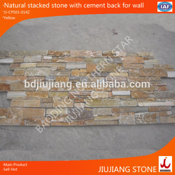 Natural concrete back stone panels