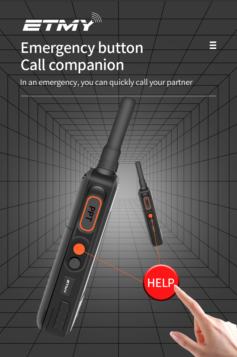 ET-A89 Professional Poc Radio 4G/3G/2G Two Way Radio Sim-Card Android Walkie Talkie  Long Range 100Km Transceiver