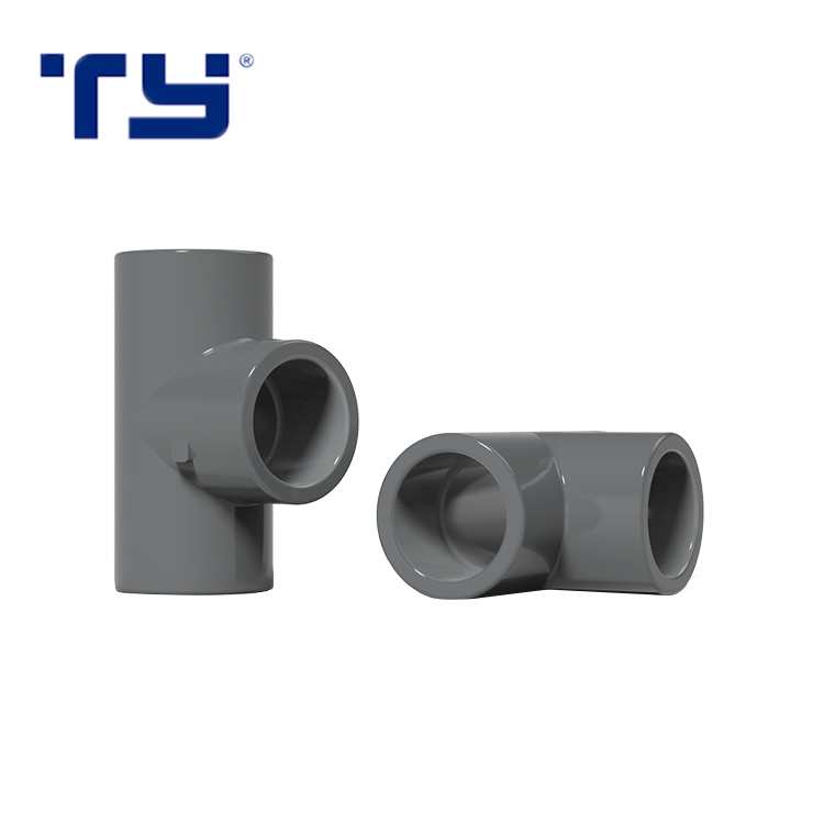 Plastic Pipe Fitting PVC Equal Tee For Water Line