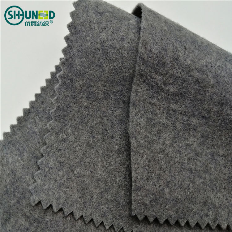 Polyester 220gsm Needle Punch Nonwoven Felt Fabric for Under Collar