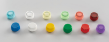 Blue Hinged Cap for Self-Standing Sample Vials