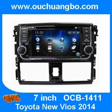 Ouchaungbo Auto Stereo DVD System for Toyota New Vios 2014 Auto Radio Bluetooth TV
