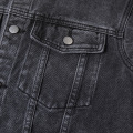 Popular Mens Jeans Jacket Black Factory Custom